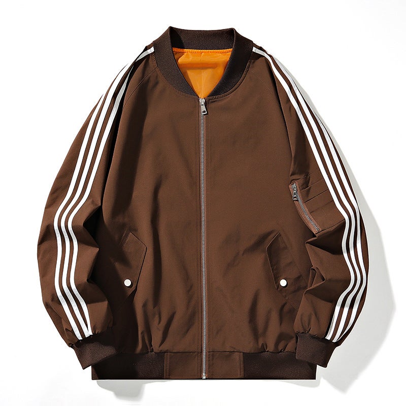 Jacket Men'S Sports Casual Men'S Fashion Brand Baseball Suit Autumn Couple Loose Collar - Image 2