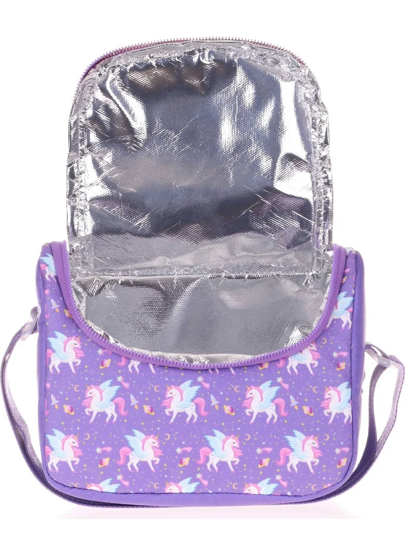 كاوكو Kids&love Girls Lunch Box - Purple Unicorn - Thermo Lined