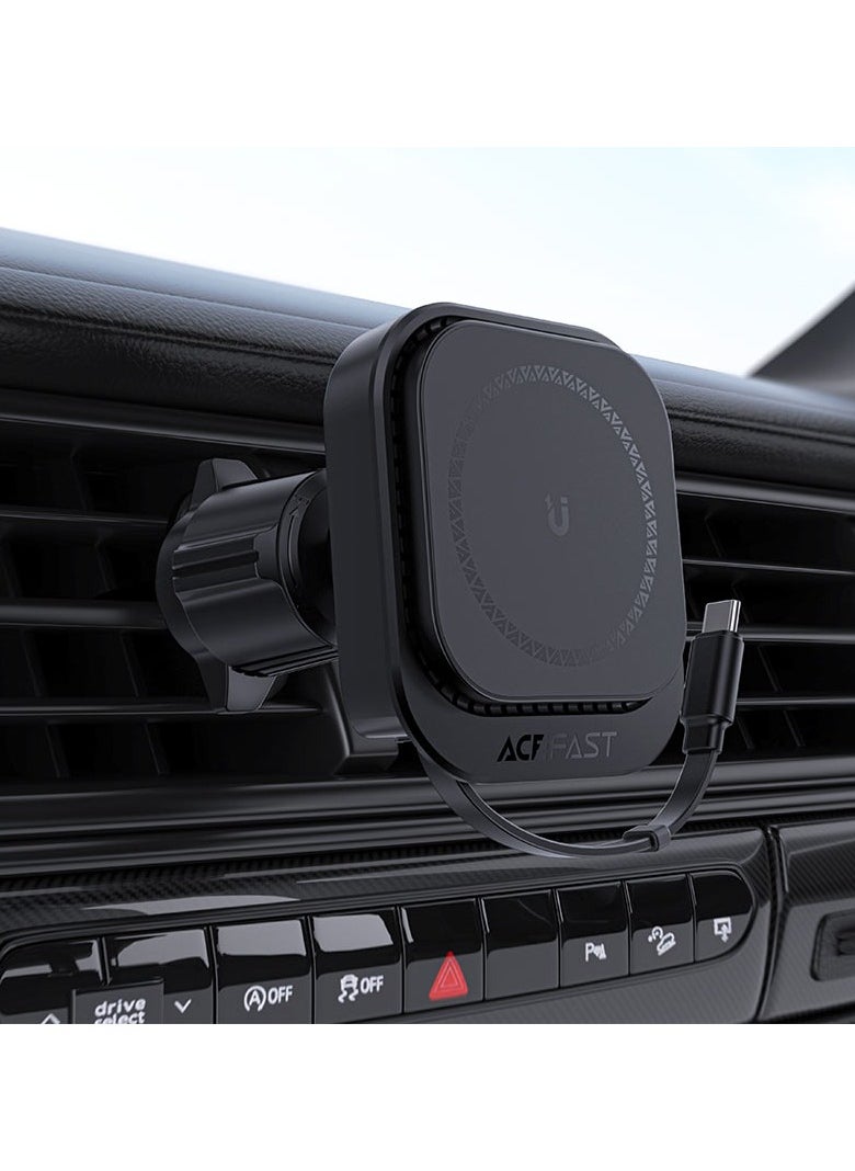 ACEFAST - ACEFAST D32 Magnetic Wireless Charging Holder with Retractable Cable - Image 1