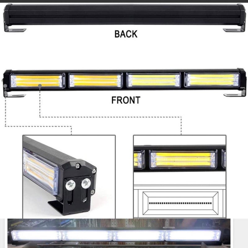 AUTO MT شريط ضوء التحذير LED AUTO MT 4COB - Image 5
