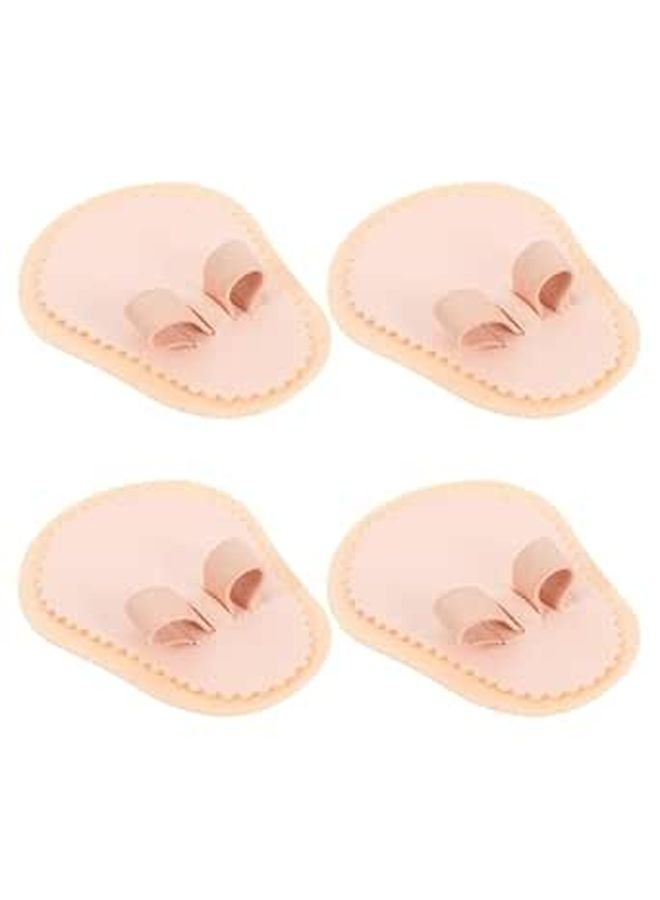 4 Pcs Adjustable Toe Separator Bunion Corrector Pads Elastic Valgus Straightener For Overlapping Toes Relief Unisex Foot Orthotic - Image 1