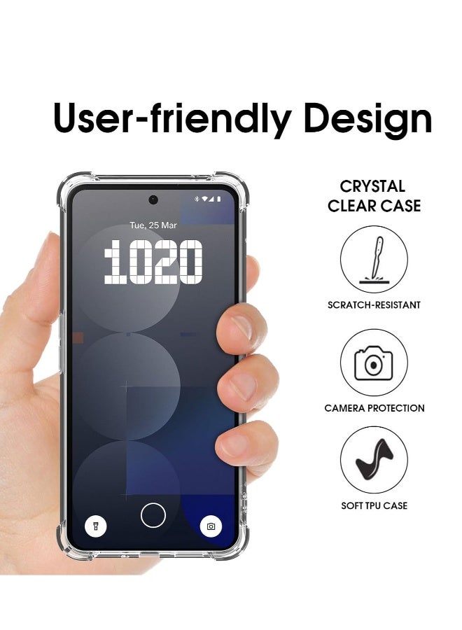 DUSALA Nothing Phone 3A Pro 5G Case Cover Anti-Scratch Shockproof Case with Reinforced Corners Soft Silicone Protective Cover for Nothing Phone 3A Pro 5G 6.7-inch - Image 2