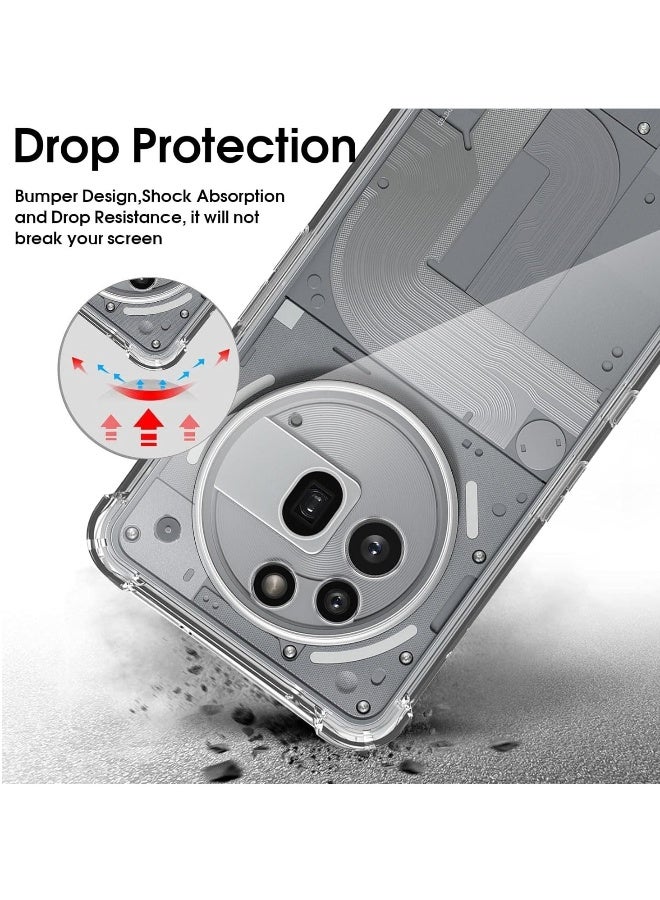 DUSALA Nothing Phone 3A Pro 5G Case Cover Anti-Scratch Shockproof Case with Reinforced Corners Soft Silicone Protective Cover for Nothing Phone 3A Pro 5G 6.7-inch - Image 3