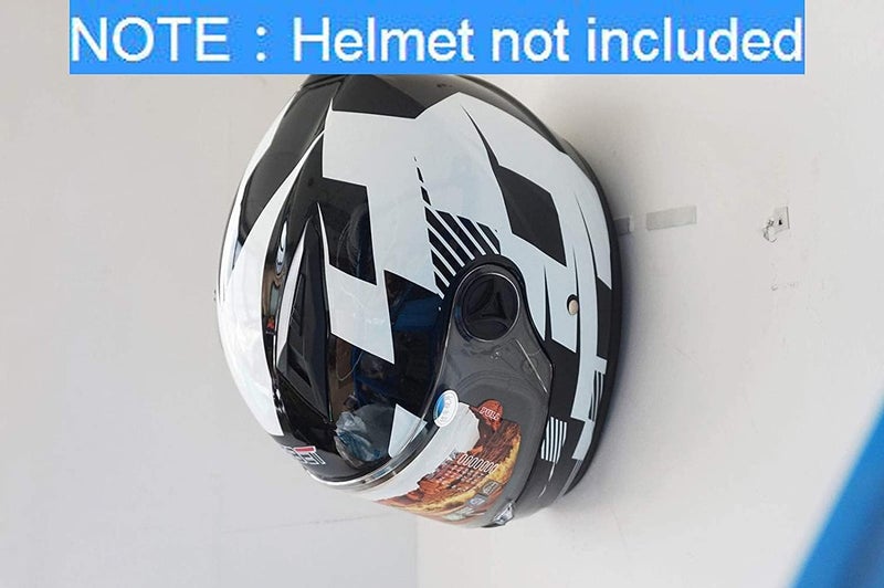 Pmsanzay 2/PK Mini Helmet Holder Hook, Sturdy Helmet Display Rack, Wall Mounted Helmet Storage Rack Hanger, for Motorbike Jacket Wall Display Rack, Stainless Steel- Hardware Included Easy to Install. - Image 5