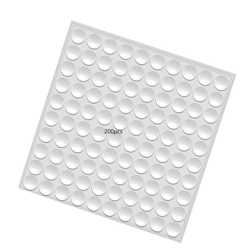 TRUJVE Trujve 200PCS Door Bumper Guard Safeguard Your Fridge Drawer Furniture with SelfAdhesive Protection for Kitchen Wall Cabinet Picture Frames - Image 1