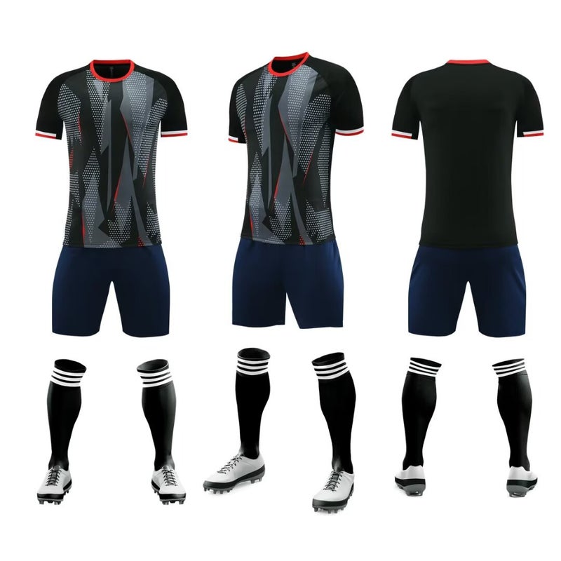 Extremely Fast Adult And Children'S Football Uniforms, Summer Short-Sleeved Training Uniforms, Street Trendy Quick-Drying Jerseys, Sports Suits - Image 5