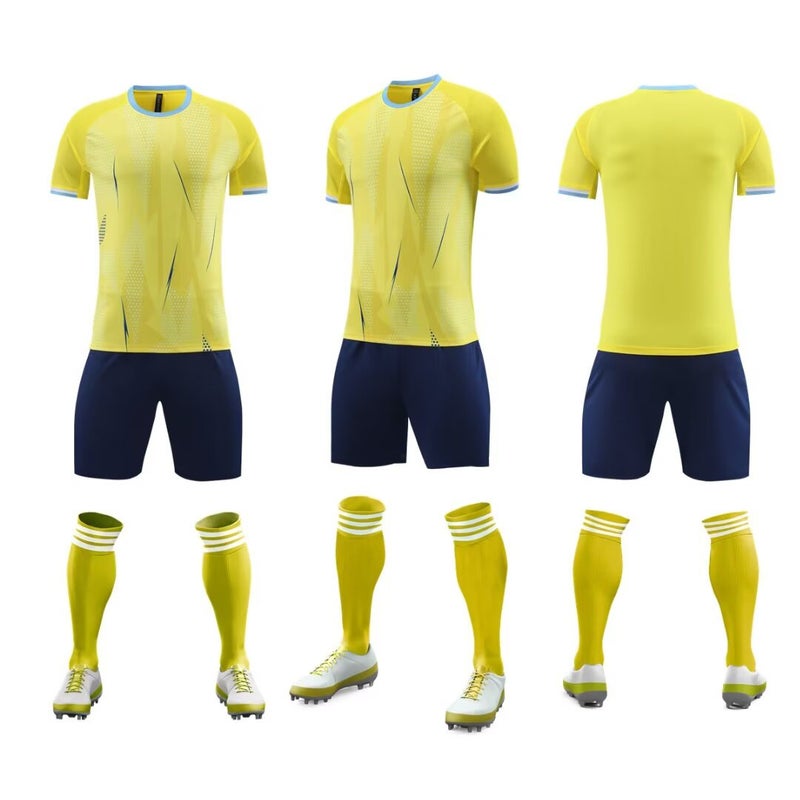Extremely Fast Adult And Children'S Football Uniforms, Summer Short-Sleeved Training Uniforms, Street Trendy Quick-Drying Jerseys, Sports Suits - Image 3