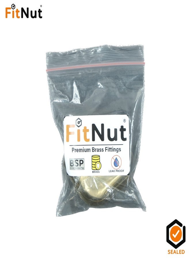 وصلة أنبوبية نحاسية أنثى من FitNut مقاس 1/2 بوصة ثنائية الاتجاه | أنثى BSP 1/2 بوصة × 1/2 بوصة | عبوة من قطعة واحدة | - Image 4
