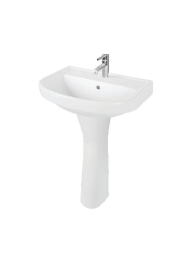 SOMANY UNIEK Full Pedestal Basin Size: 74x20x20 cm