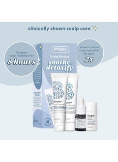 Briogeo Riogeo Scalp Revival Soothe + Detoxify Hair Care Minis Kit Soothe A Dry Flaky Itchy Scalp Vegan Phalate & Parabenfree Travel Kit  - Image 3