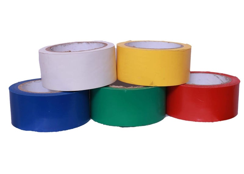 VOIISH Vastu Five Colour Tapes Green, Yellow, Red, White, Blue Each 2 Inch Correction for Bathroom and Entrance - Image 3