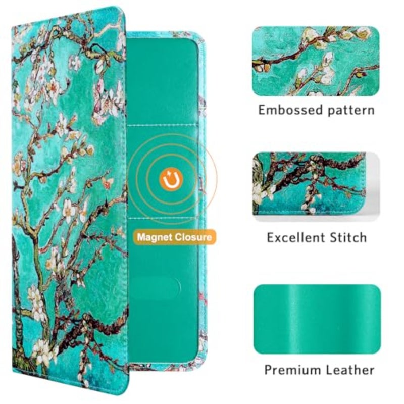 Car Registration and Insurance Holder - Vehicle Glove Box Car Organizer, Auto Truck Comparment Accessories Case with Magnetic Closure for Driver License, Cards - Image 4
