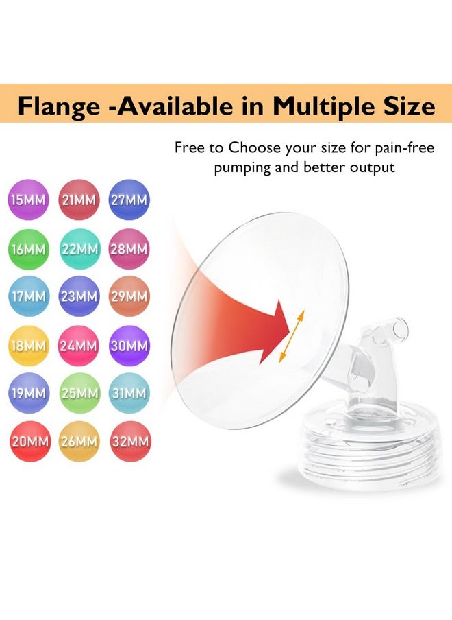 IVARONAL 18mm Flange and Duckbill Valve Compatible with Spectra S1 Spectra S2 Spectra 9 Plus Breast Pumps Replacement Not Original Spectra Replace Pump Parts  - Image 2