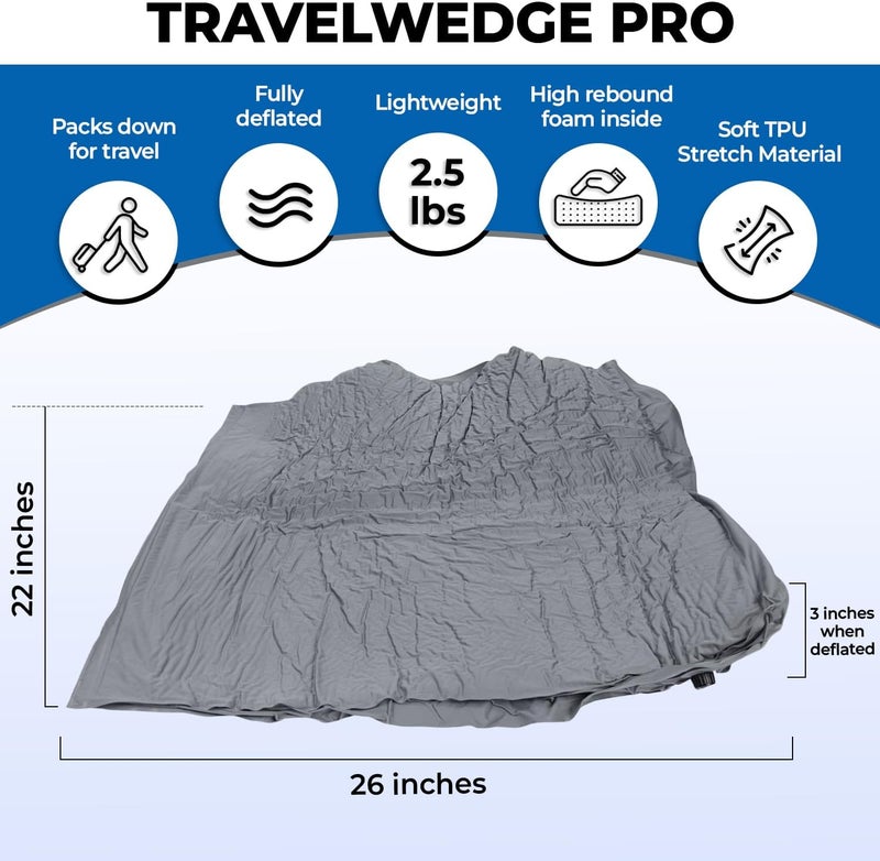 Travelwedge Self-Inflating Bed Wedge Pillow - Image 5