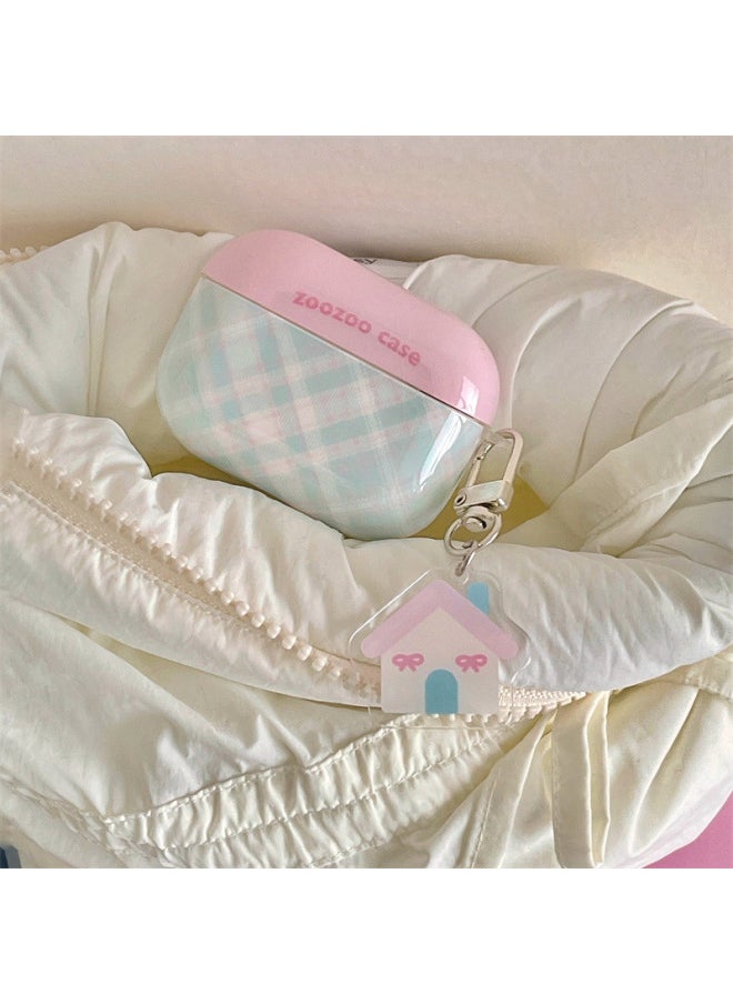 Generic - Ins Korean Style Pattern Point Airpods Protective Cover 2 For Apple Wireless Bluetooth 3 Generation Pro2 Headset Cover For Women-Color:Milk Yellow Spell Wave Point Earphone Set Single Shell-Applicable Model:Airpods 3 Generations - Image 1