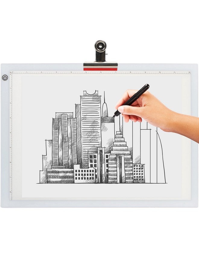 Dasher Products Led Tracing Light Box Ultra Thin Light Pad With Adjustable Brightness. Comes With Usb Cable Adapter Tracing Paper Clip. Light Table Drawing Pad Portable Light Board For Sketching Cricut Lightbox - Image 1