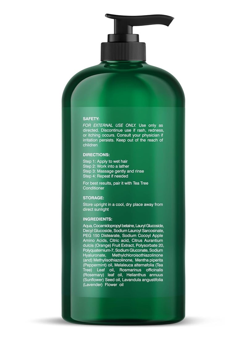 Botanic Hearth Botanic Hearth Tea Tree Shampoo, Vitamin C, Peppermint, Lavender and Rosemary Oil, Fights Dandruff and Dry Scalp, 16 fl oz  - Image 2