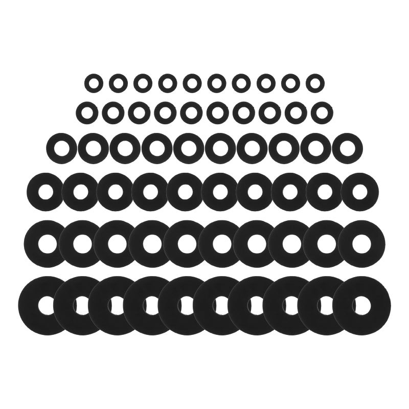 Heavy Duty Flat Rubber Grommets 120pcs For Noise Reduction Anti Shock Vibration Suppression Washers - Image 2