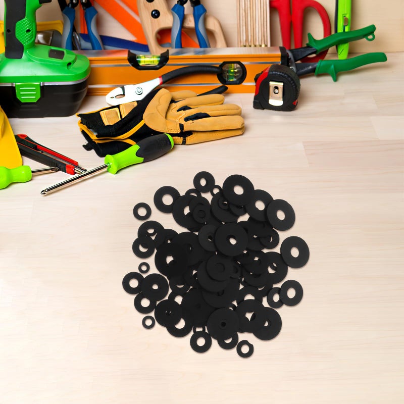 Heavy Duty Flat Rubber Grommets 120pcs For Noise Reduction Anti Shock Vibration Suppression Washers - Image 5