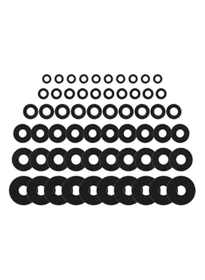 Heavy Duty Flat Rubber Grommets 120pcs For Noise Reduction Anti Shock Vibration Suppression Washers - Image 1