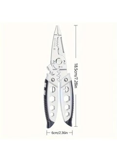 Stavae Stavae Multifunctional cable stripper crimper cable cutting pliers adjustable automatic wire stripper tool stainless steel multifunctional cable cutting stripper crimping tool 1PCS  - Image 3
