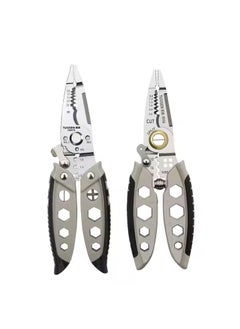 Stavae Stavae Multifunctional cable stripper crimper cable cutting pliers adjustable automatic wire stripper tool stainless steel multifunctional cable cutting stripper crimping tool 1PCS  - Image 1