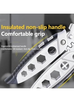 Stavae Stavae Multifunctional cable stripper crimper cable cutting pliers adjustable automatic wire stripper tool stainless steel multifunctional cable cutting stripper crimping tool 1PCS  - Image 5
