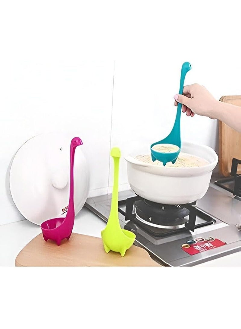 مغرفه علي شكل وزه بمقبض طويل واقدام مستقيمه تسمح لها بان تكون واقفه علي السطح - قطعه واحده - متعددة الالوان - Image 4