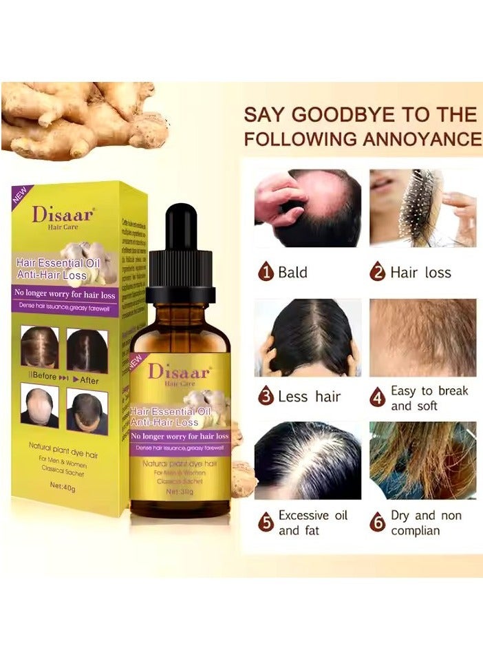 Disaar Hair Growth Essential Ginger Oil Anti Hair Loss 30GM - Image 3