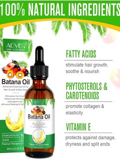 Batana Oil for Hair Growth 60ml | 100% Natural Raw , Aliver Batana Oil for Hair Growth |Advanced Essential Aliver Batana Oil for Thin Hair Repair Damaged Hair Nourishes Thin Hair Scalp Skin & Hair Growth - pzsku/Z5E54F14A170A389DFAE7Z/45/_/1740919188/d609713b-6019-4612-961d-60080497ac6a