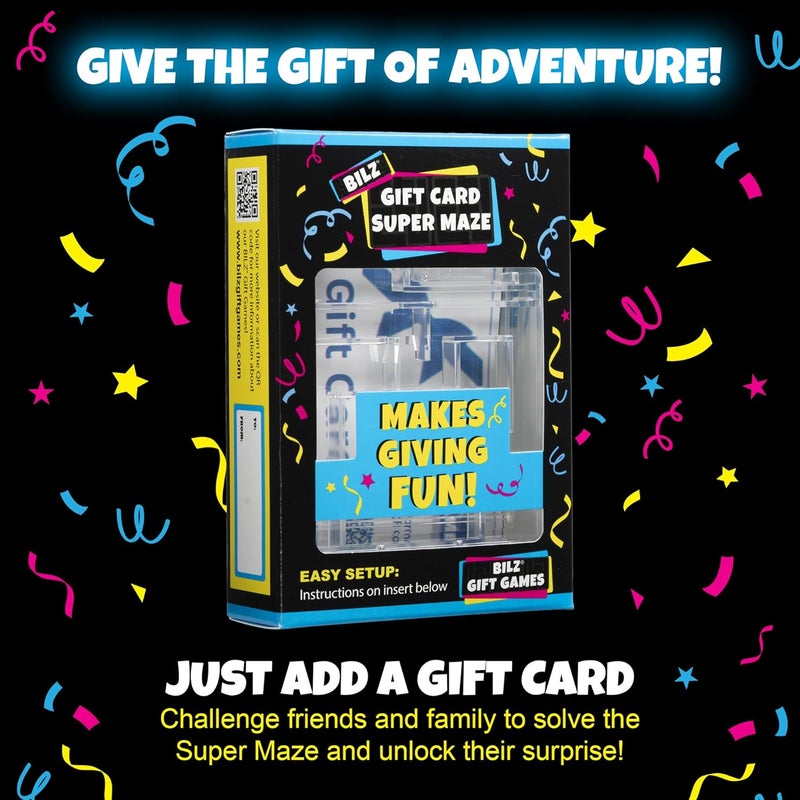 BILZ Gift Card Super Maze - Brain Teasing Puzzle for Cash or Gift Cards - Perfect for Stocking Stuffers and Gifts - Image 2