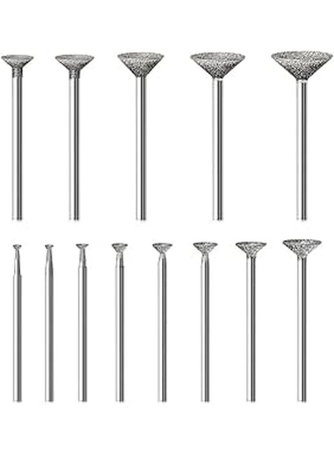 13PCS Stone Carving Polishing Kit Rotary Tool Accessories Burr Bits Set - Image 1