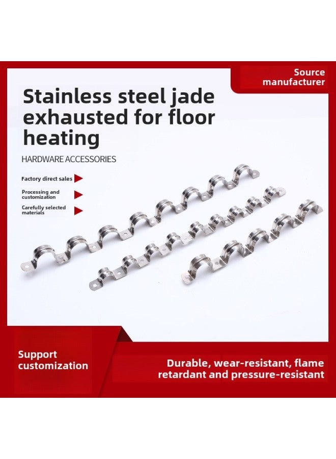 Direct Supply Stainless Steel Conjoined Pipe Card Floor Heating Special Row Card Grounding Thickening Card Fixed Row Card-Specifications And Models:Galvanized Iron 25#8 Card  - Image 1