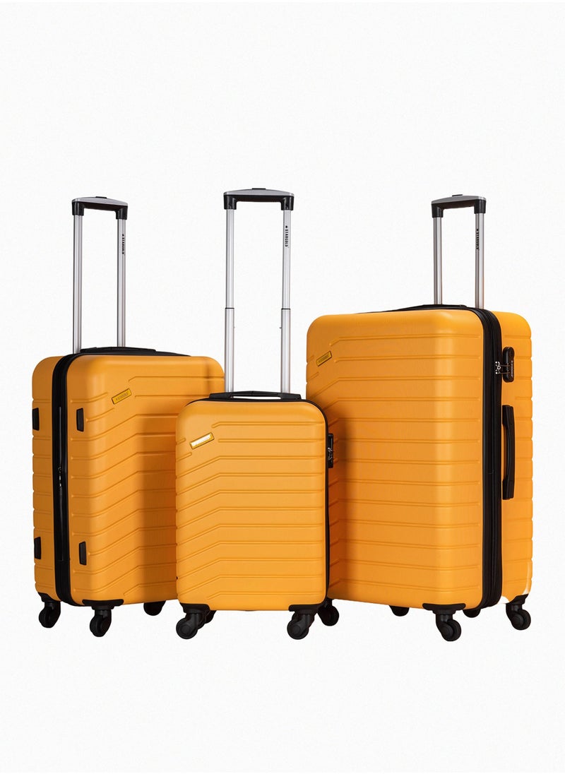 Stargold Suitcase Set of 3 PCS ABS Hardside Travel Luggage Bag  - Image 1