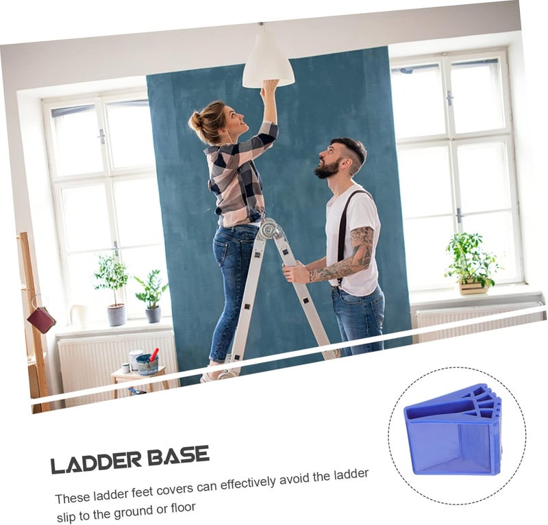 NUOBESTY 2pcs Slip Stair Strips Ladder Accessories Non-Slip Ladder Foot Pads for Stairs Decor - Image 4