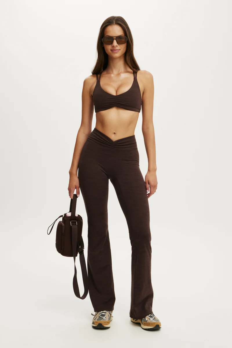 Cotton On  ULTRA SOFT SCRUNCH FRONT STRAP CROP BRA for Women | Best Price UAE