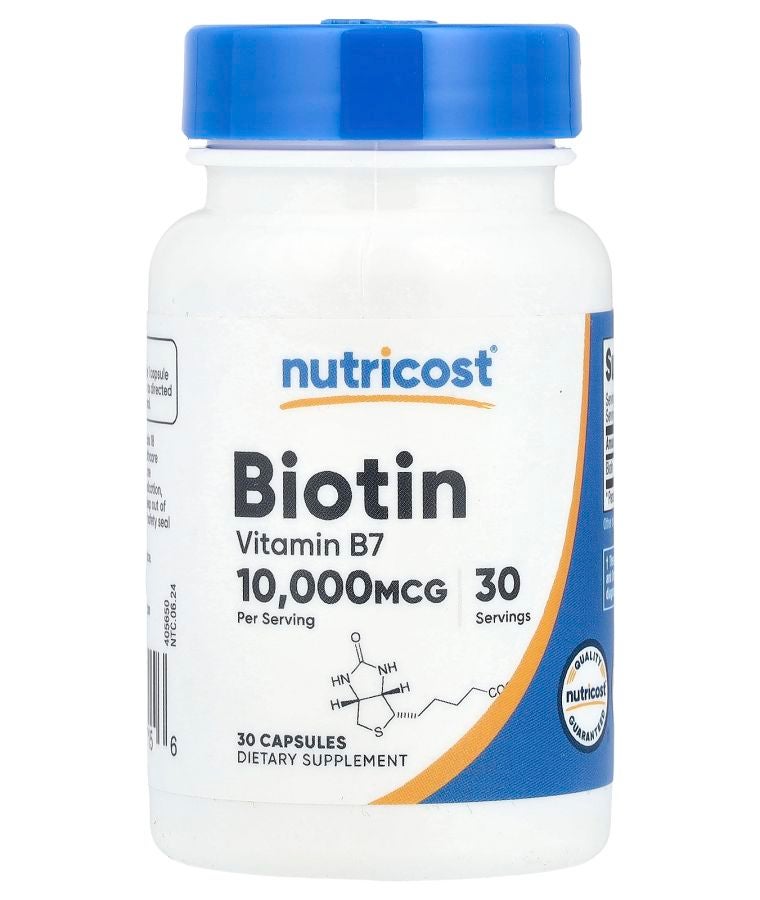 Biotin 10000 mcg 30 Capsules