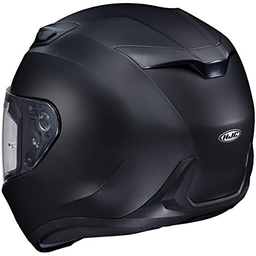 HJC i10 Solid Natural Motorcycle Helmet, DOT Approved (Semi Flat Black, Large) - Image 2