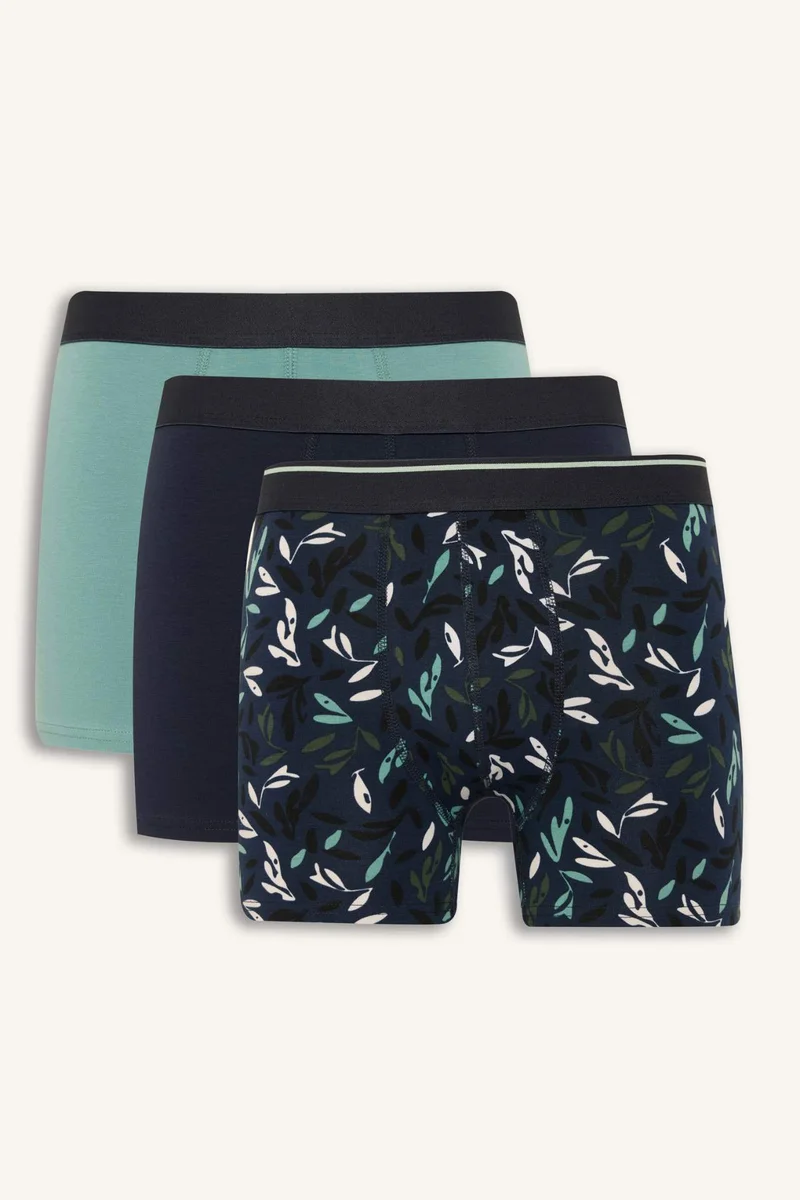 ديفاكتو Regular Fit Floral 3 Piece Boxers
