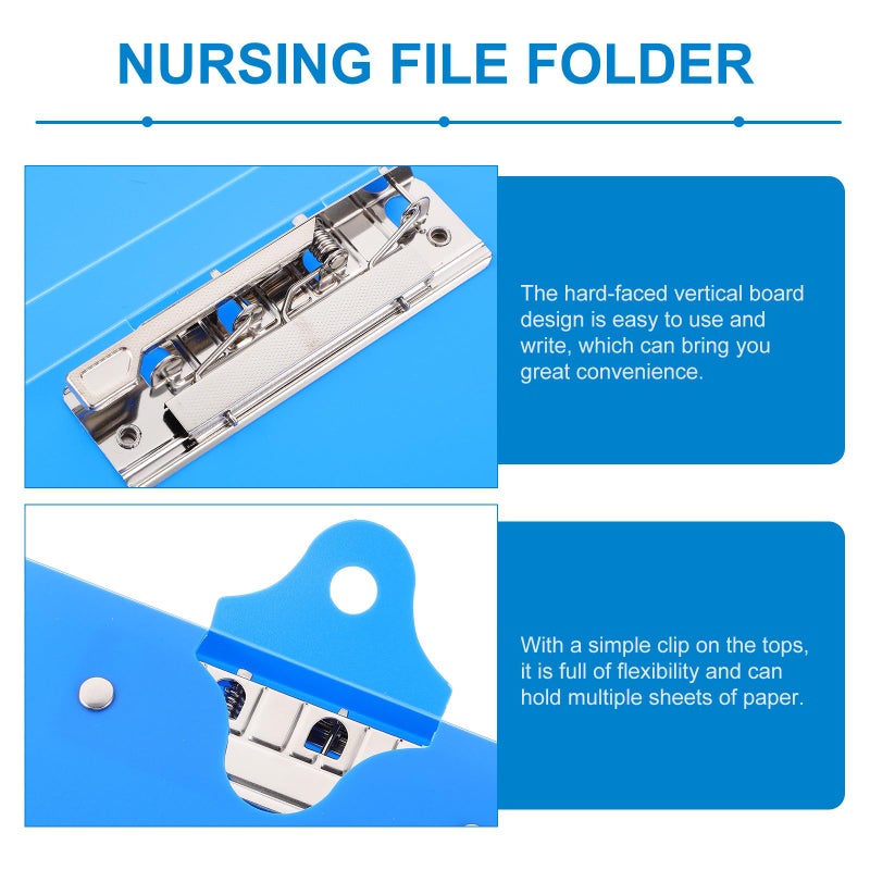 A5 Medical Clipboard Folder Sturdy Anti Drop Nursing File For Hospital Documents - Image 4