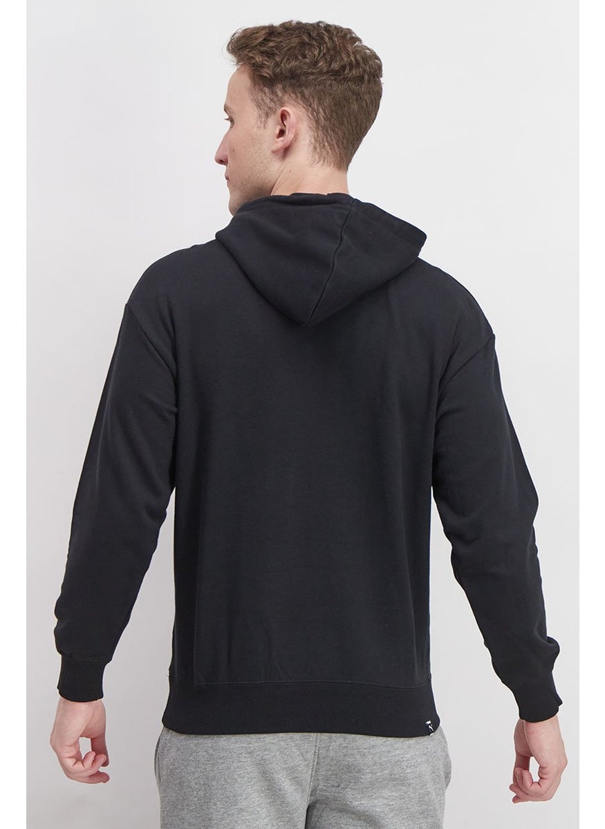 Men Regular Fit Hooded Sweatshirt, Black - pzsku/Z5E55862A5342135A97FBZ/45/_/1737727683/036f6e9d-bb4e-41af-afcd-e63d01803260