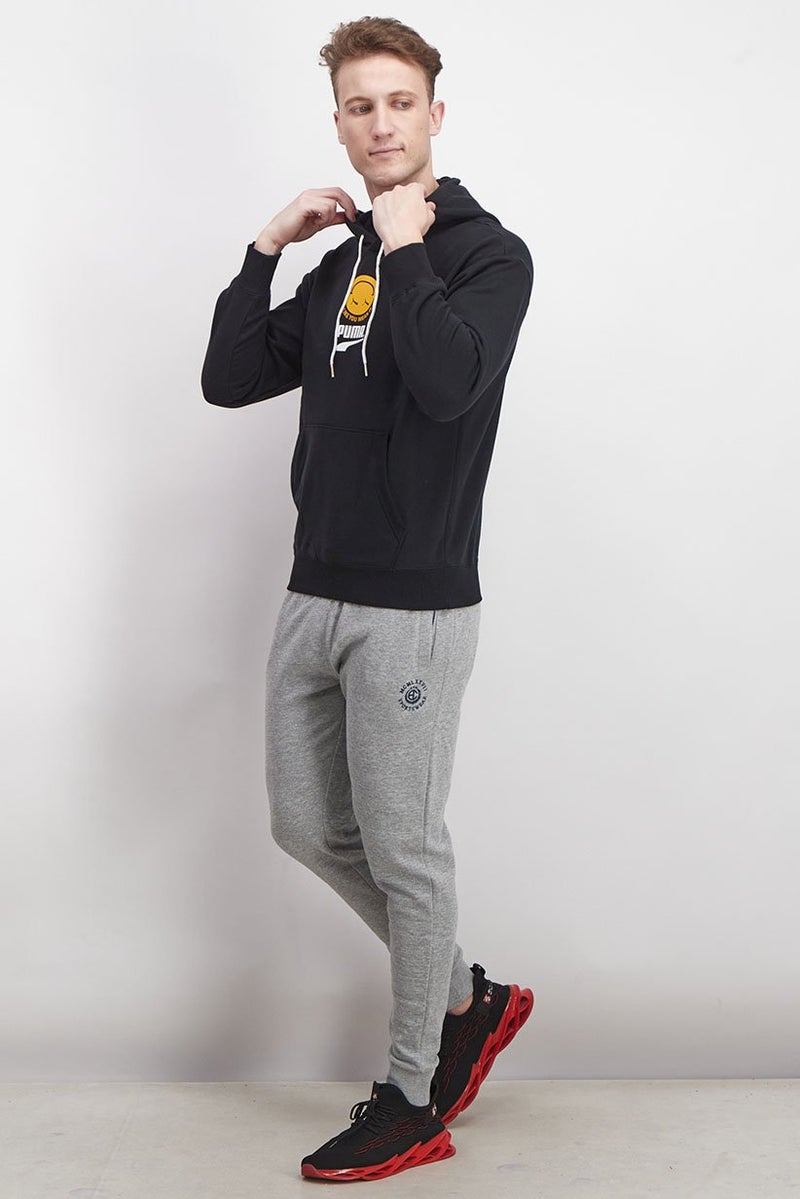 PUMA Men Regular Fit Hooded Sweatshirt, Black  - Image 2