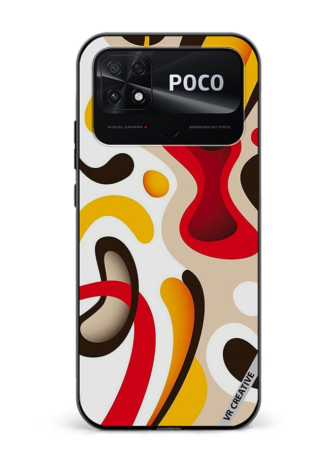 VR CREATIVE Protective Case Cover For Xiaomi Poco C40 Colorful Classy Design  Multicolour - Image 1