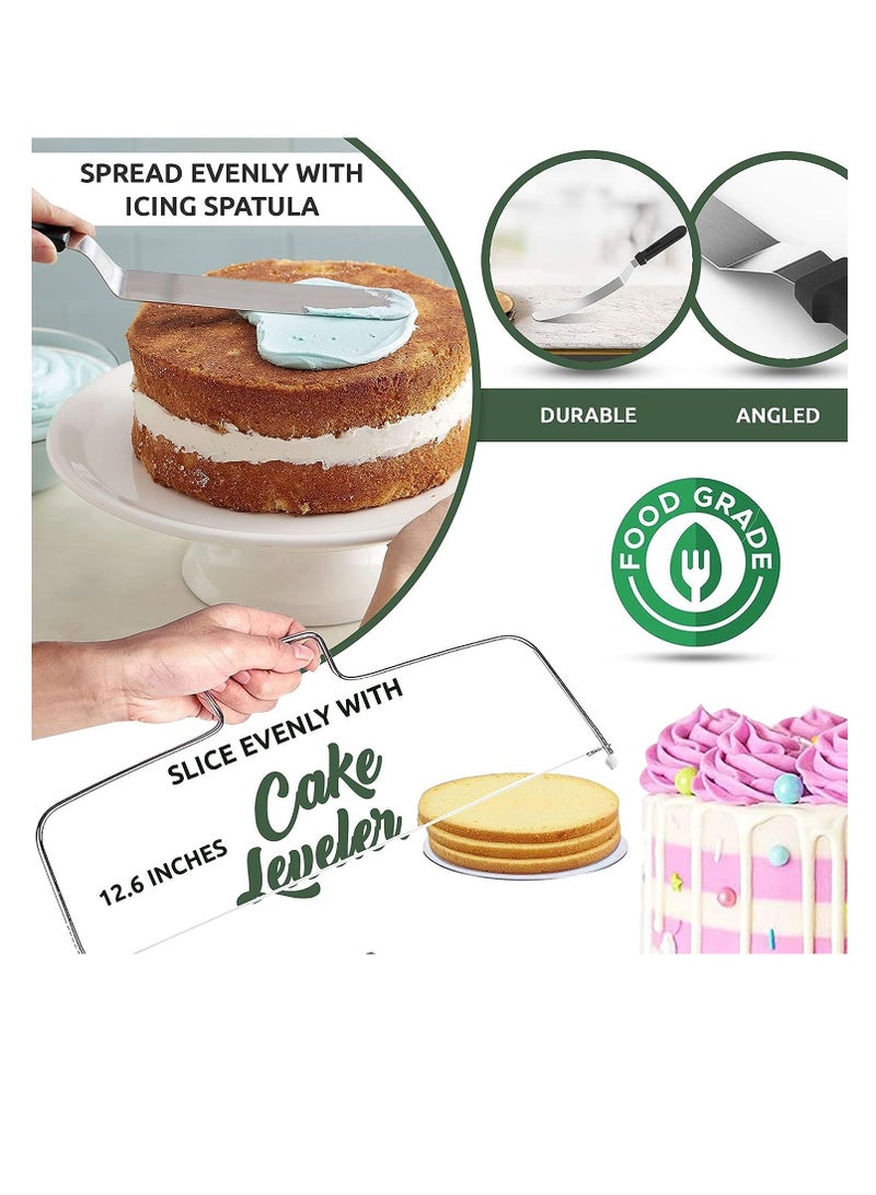 Bluejw 232-Piece Cake Baking Set 4 7 9 inch Cake Baking Tray Cake Cup Bread Hamburger Mold Flower Mouth - Image 3