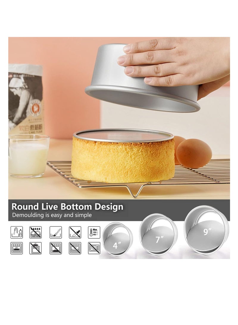 Bluejw 232-Piece Cake Baking Set 4 7 9 inch Cake Baking Tray Cake Cup Bread Hamburger Mold Flower Mouth - Image 4