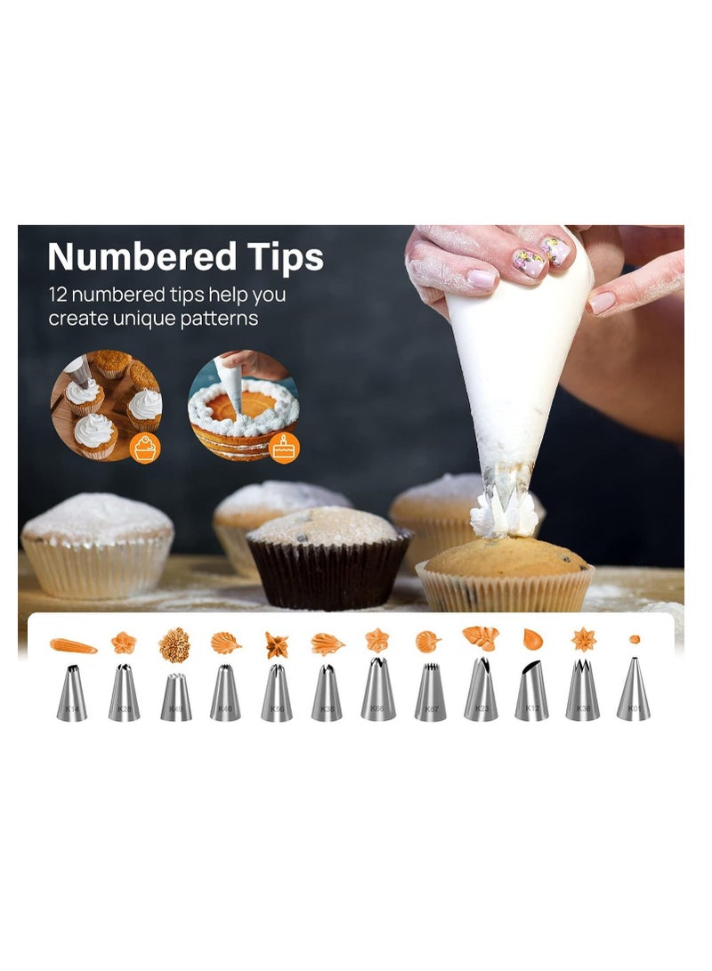 Bluejw 232-Piece Cake Baking Set 4 7 9 inch Cake Baking Tray Cake Cup Bread Hamburger Mold Flower Mouth - Image 5