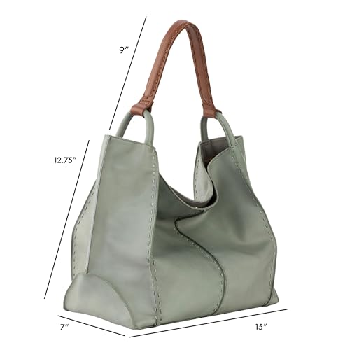 The Sak Los Feliz Large Tote Bag - Premium Leather Handbag With Stylish Design For Everyday, Travel, Beach Bag - Roomy, Durable, Lined Purse With Shoulder Bag Strap, Zipper Pocket - Image 4