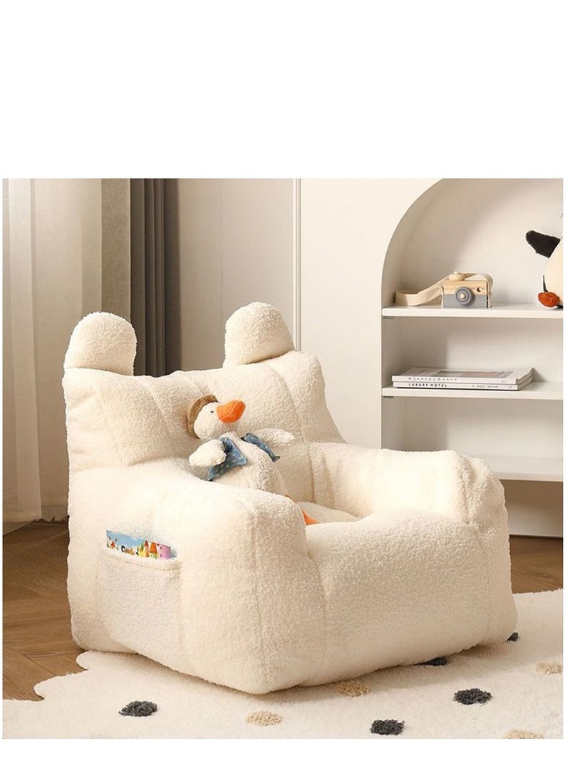 Arabest Kids Snuggly-Soft Sherpa Chair, Cuddly Toddler Foam Chair for Boys and Girls, Children's Sofa Chair  - Image 1