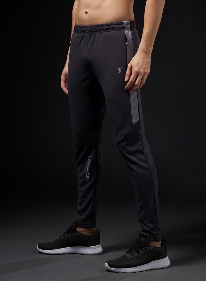Technosport Men Contrast Side Panel Slim Fit Track Pants - Image 3