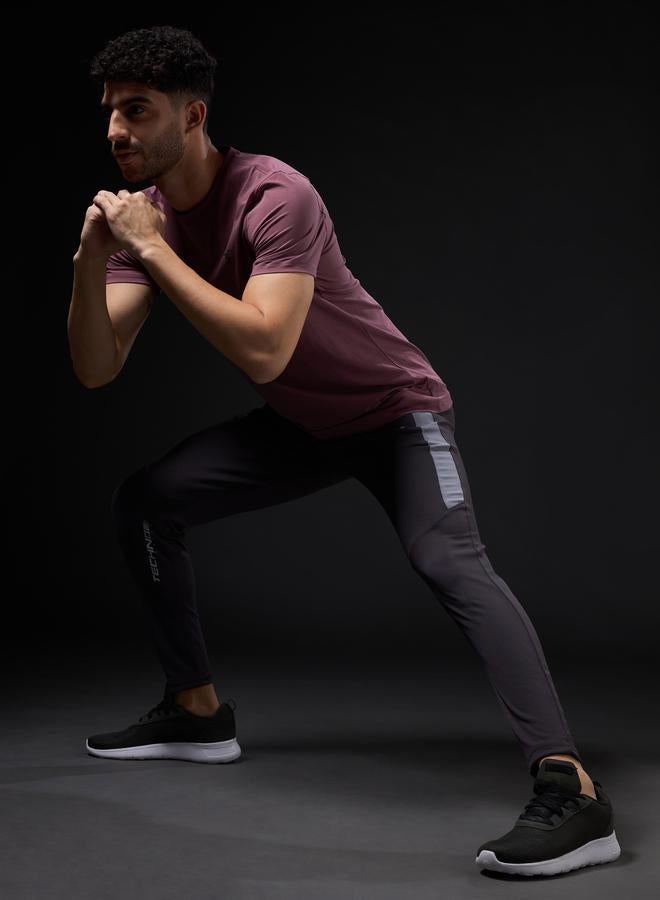 Technosport Men Contrast Side Panel Slim Fit Track Pants - Image 5